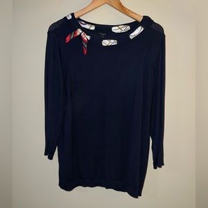 Talbots Silk Scarf Sweater